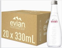 Evian Eau Minérale Naturelle – Bouteille Verre 33cL – Disponible immédiatement