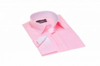 Chemise fashion Slim fit coupe cintrée rose DI LUCA
