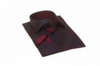 Chemise fashion Medium fit coupe cintrée noir DI LUCA