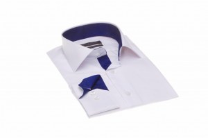 Chemise fashion Medium fit coupe cintrée blanc DI LUCA