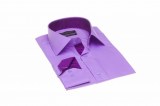 Chemise fashion Medium fit coupe cintrée violet DI LUCA