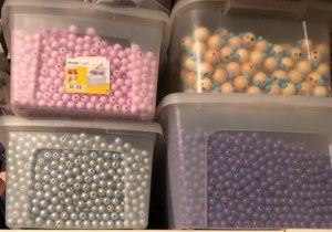 Lot perle en bois, taille 12mm