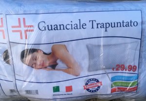 Coussin (oreiller) sous vide