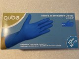 Gants en nitrile sans poudre, manchette longue