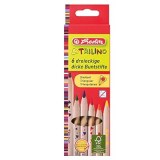 Herlitz 10412062 Pack de 12 crayons de couleur triangulaires Trilino en bois FSC
