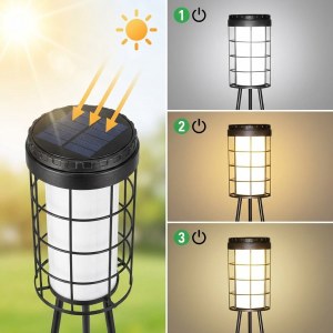 Lampadaires solaires avec porte-plante – stock France – WG-DS-JY-DSW02