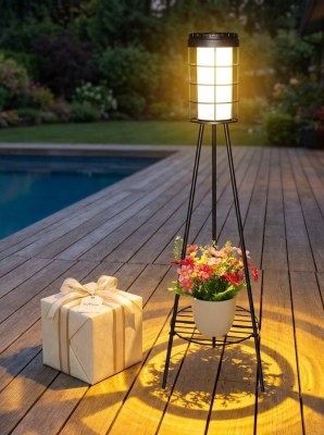 Lampadaires solaires avec porte-plante – stock France – WG-DS-JY-DSW02