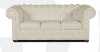 Canapés cuir chesterfield blanc
