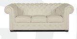 Canapés cuir chesterfield blanc