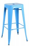 Grossiste importateur tabouret metal bleu ciel