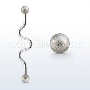 Fournisseur Piercing Acier 316L Industrial zig-zag Barbell