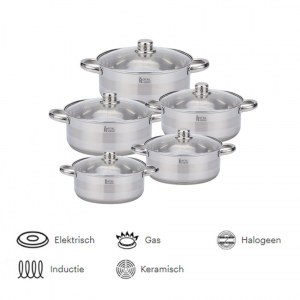 Batteries 10 pièces en inox