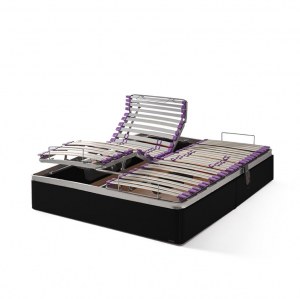 DIRECT GROSSISTE LIT COFFRE + 2 sommiers ÉLECTRIQUES + 2 matelas VISCO MEMORY