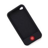 Étui de protection en silicone pour iPhone 4 - Rouge, pourpre