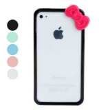 Protection Rigide Antichoc, En Silicone, pour iPhone 4/4S - Bleu ciel, vert pale