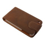 Etui en Cuir PU pour iPhone 4 - Marron