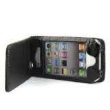 Étui en cuir en peau de serpent pour iPhone 4