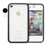 Etui en TPU et polycarbonate et pare-chocs pour iPhone 4 et 4s