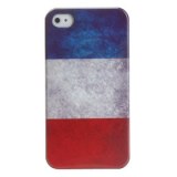 Cas antique Drapeau France pour iphone 4 et 4s