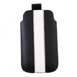 Prime de jolies étui en cuir PU pour iPhone 3G / 4 (noir & blanc)
