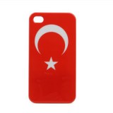 Turquie flag durs affaire de protection pour Apple iPhone 4