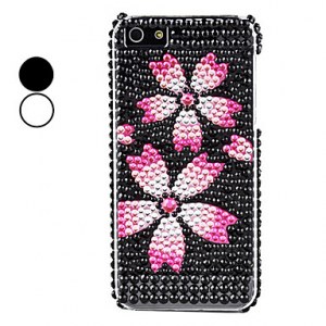 Cas motif fleur dur pour l'iPhone 5