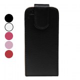 IPC5-31/Etui en Cuir PU pour iPhone 5- Mauve, rouge