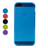IPC5-33/Etui Souple Simple en TPU pour iPhone 5 - Vert olive, noir