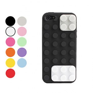 IPC5-34/Etui Rigide Style Lego pour iPhone 5- Noir, blanc