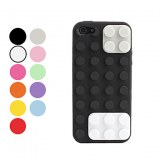 IPC5-34/Etui Rigide Style Lego pour iPhone 5- Noir, blanc