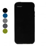 Etui Souple en TPU Coloré pour iPhone 5- Gris. bleu