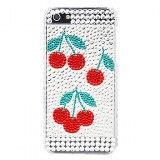 Motif en fleur avec étui diamant de surface dure pour l'iPhone 5
