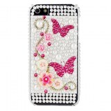 Motif en fleur avec étui diamant de surface dure pour l'iPhone 5