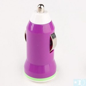 Chargeur voiture Mini pour iPhone 5- Rouge, Noir