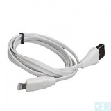 Cable Data Sync et Charge de foudre plat pour iPhone 5 (Blanc)