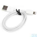 Cable Data Sync et Charge de foudre plat pour iPhone 5 (Blanc)