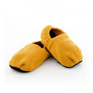 SHOP-STORY - HOT SOX YELLOW : Chaussons Chauffants Micro-Ondes