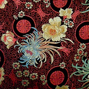 Tissu de brocart au broderie fine - Vente tissus en gros ou moyen quantité (G01)