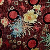 Tissu de brocart au broderie fine - Vente tissus en gros ou moyen quantité (G01)