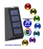 Lampes décorative solaire multicolore – Série SOLACOOL – Version PRISM RGB - Rendu lumi...