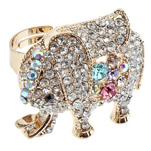 Bague en alliage d'éléphant