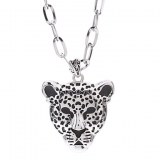Collier Leopard alliage chef