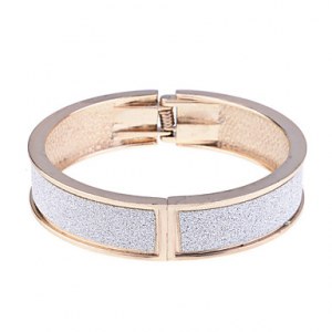 1.5cm alliage brillant avec bracelet de Glitter