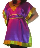 Tuniques satin kaftan satin + ceinture
