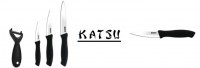Set de couteaux en céramique blanc Katsu + éplucheur