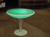 Table ronde à LED 16 couleurs