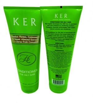 Ker shampoo 240ml deep cleansing/ shampoing clarifiant avocado oil, babassu oil green tea extract
