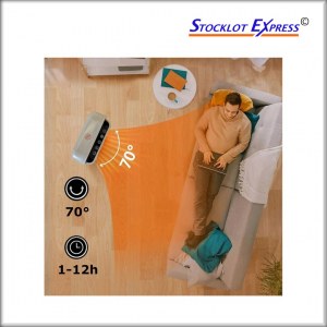 Lot de chauffage électrique PTC céramique Carruzzo® radiateur électrique 2000W radiateu...