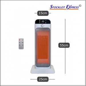 Lot de chauffage électrique PTC céramique Carruzzo® radiateur électrique 2000W radiateu...