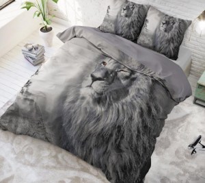 "King of Nature" Set 2/3 pcs Parure de Lit 100% Coton Housse de Couette+Taie d'Oreiller...